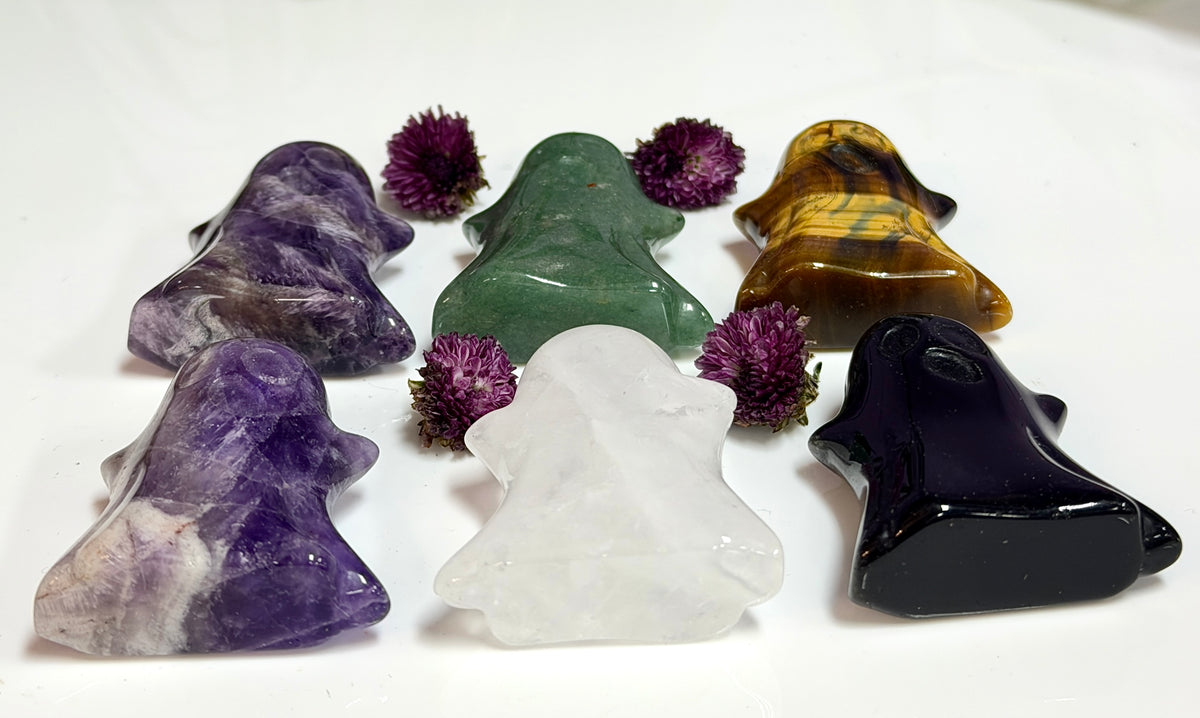 6 PCs 5cm Natural mix Crystals Ghost healing energy