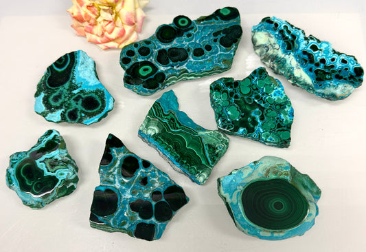 Wholesale 2 lbs Natural Chrysocolla Malachite Slabs Crystal