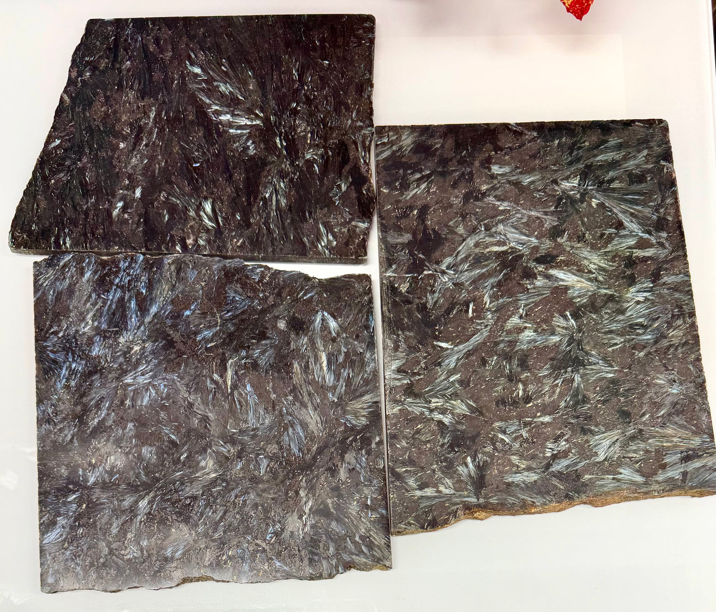 2 lbs Natural Astrophyllite / Arfvedsonite Slabs