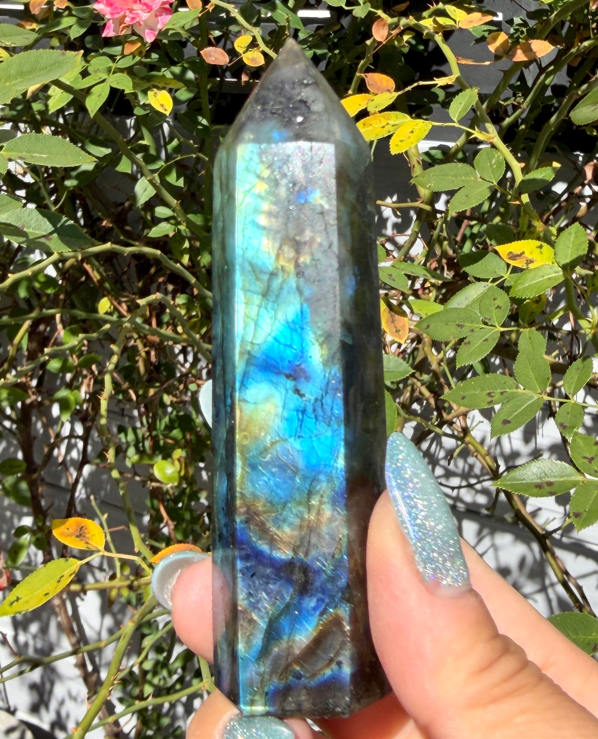 Wholesale Lot 2lbs Natural Labradorite obelisk Tower Point Crystal Healing Energy