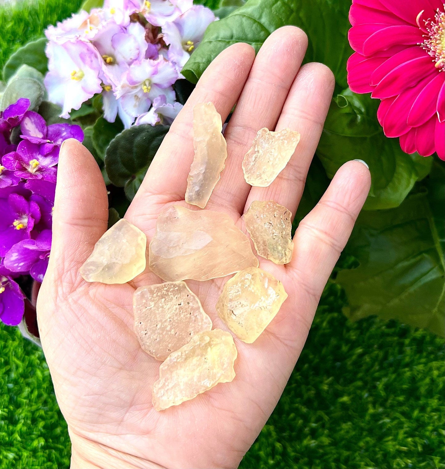 Wholesale Lot Natural Libyan Desert Glass Tektite 40 gram Quality 7 to 10 pcs Healing Energy