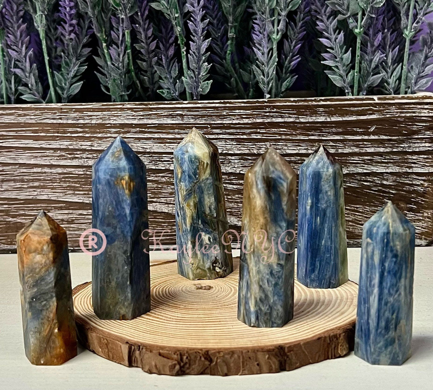 Wholesale Lot 1 lb Natural Blue Kyanite Tower Obelisk Point Wand Crystal Energy Healing