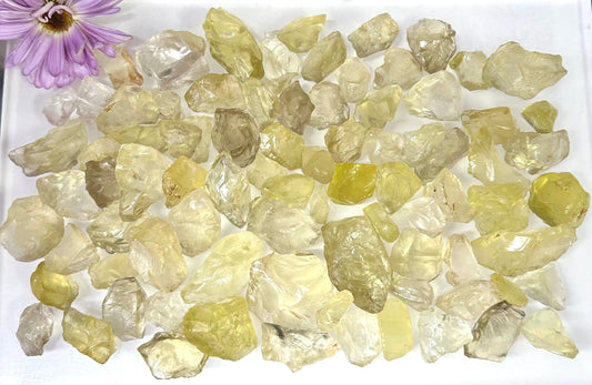 Wholesale Lot 2 Lbs Natural Raw Lemon Quartz Crystal Nice Quality