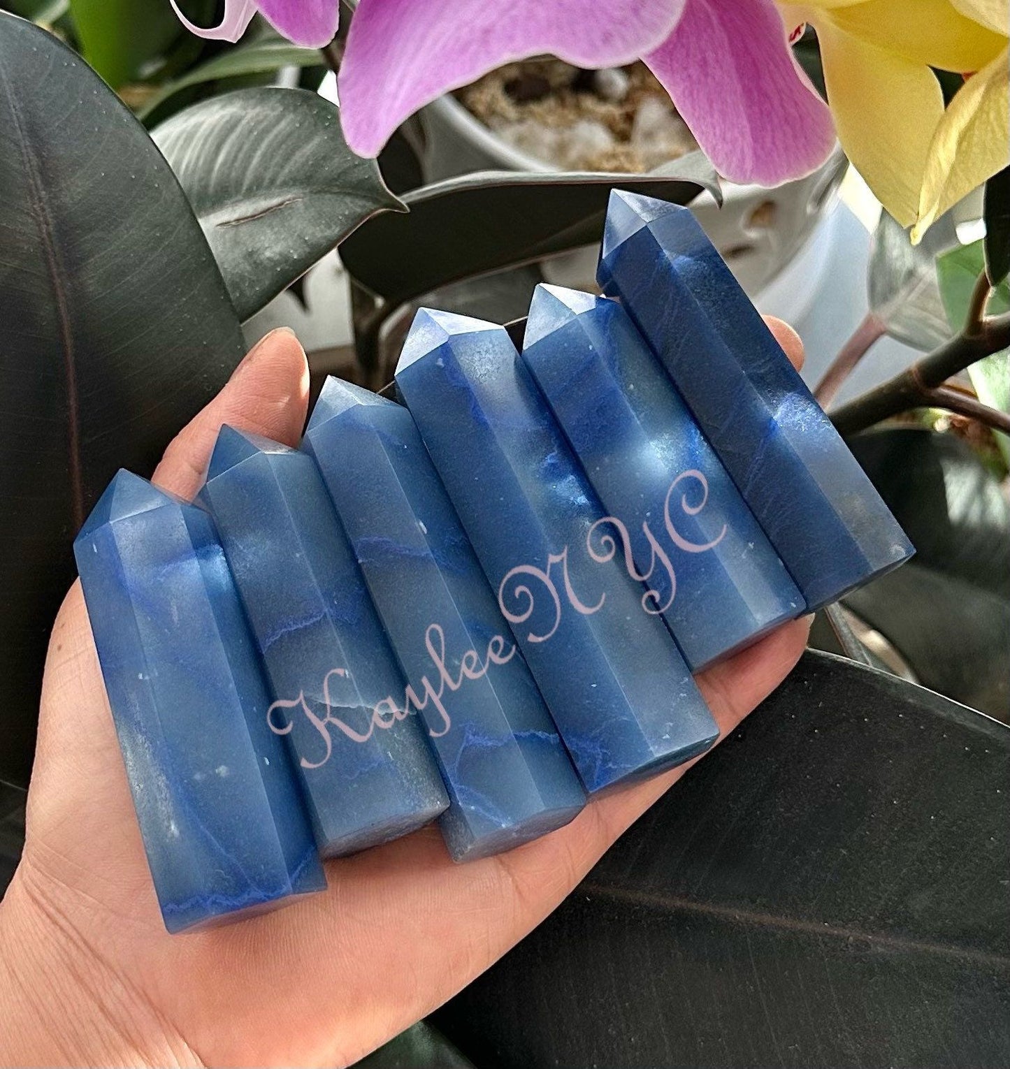 Wholesale Lot 1 Lb Natural Blue Aventurine Obelisk Tower Point Crystal Natural Energy