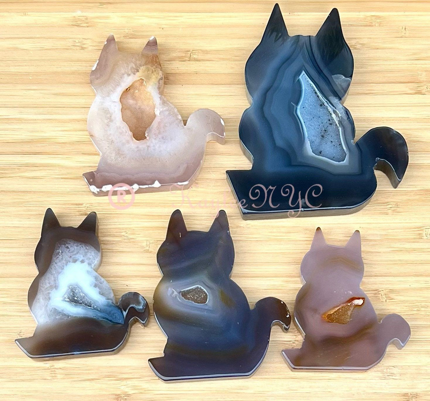 Wholesale Lot 3-5 Pcs Natural Druzy Agate Cats Crystal healing energy