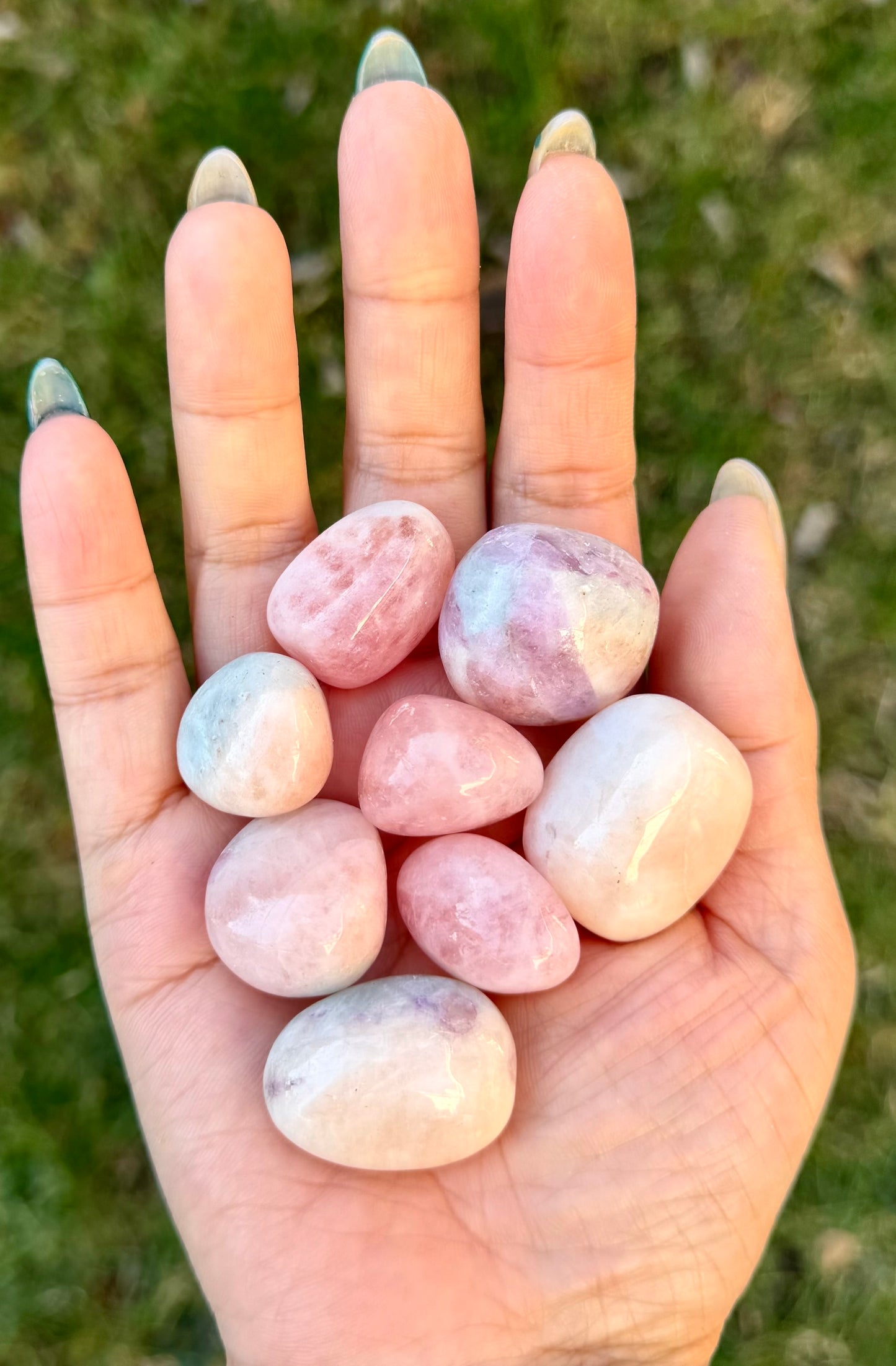 1 lb Natural Pink Morganite Tumble Crystals healing energy