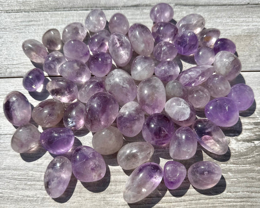 2 lbs Natural Amethyst Tumble Crystals healing energy