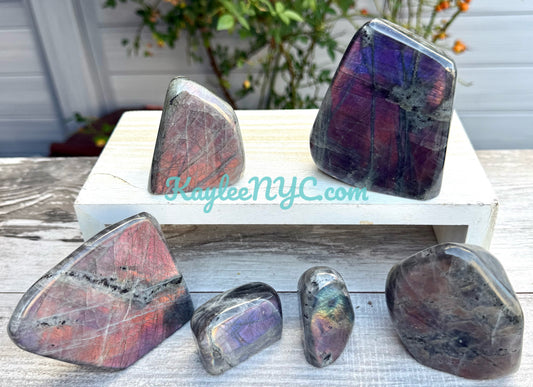 Wholesale Lot 6-8 Pcs Natural Sunset Labradorite Free Form Crystal 3.9-4 lbs