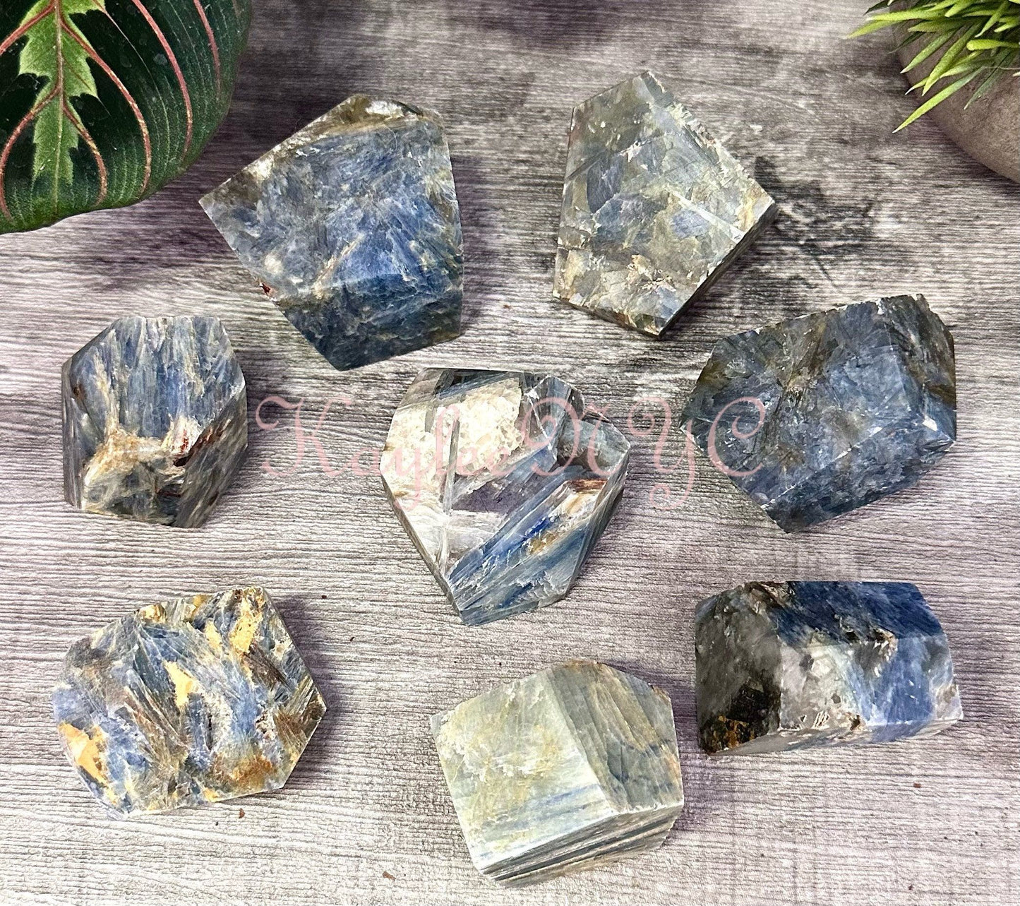 Wholesale Lot 2 lbs Natural Blue Kyanite Crystal Polished Freeform Healing Energy