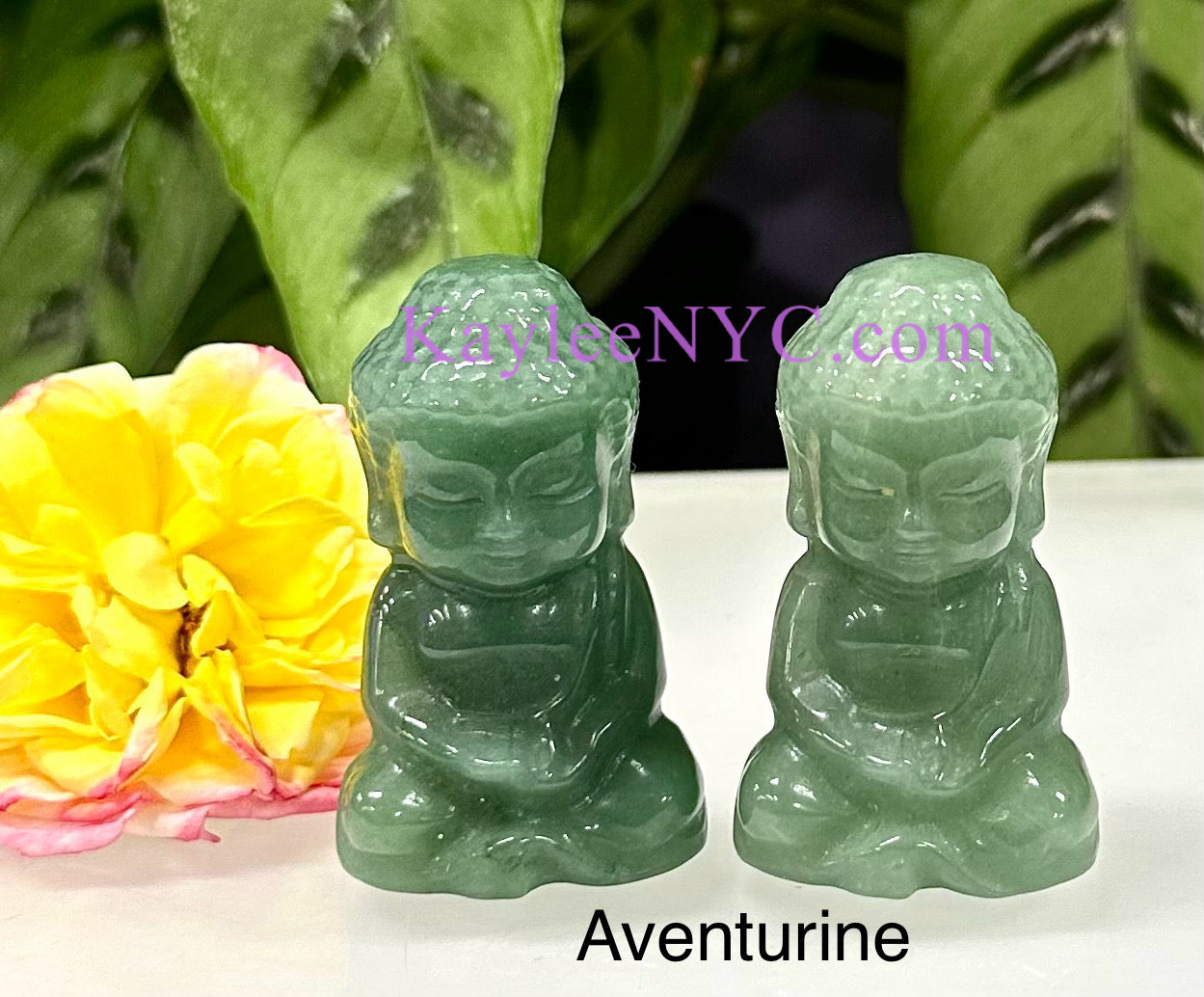 9 Pcs 2.5” Natural Crystal Guanyin Female Buddha