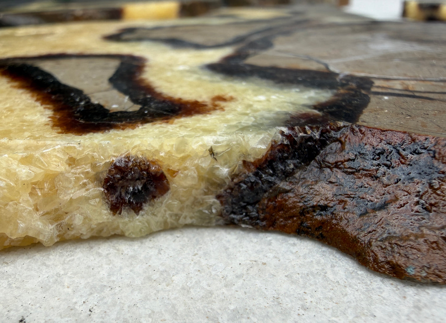 Wholesale Lot 2 lbs Natural Septarian Slabs Crystal Healing Energy