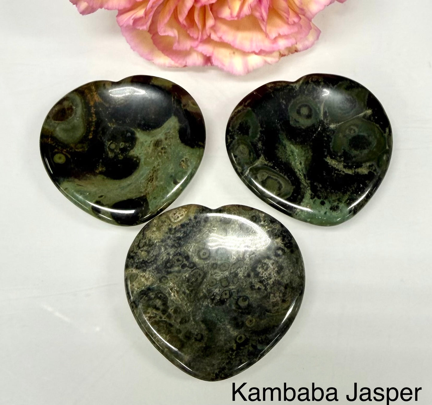 12 PCs Natural Crystal Heart shaped Worry Stone Healing Energy