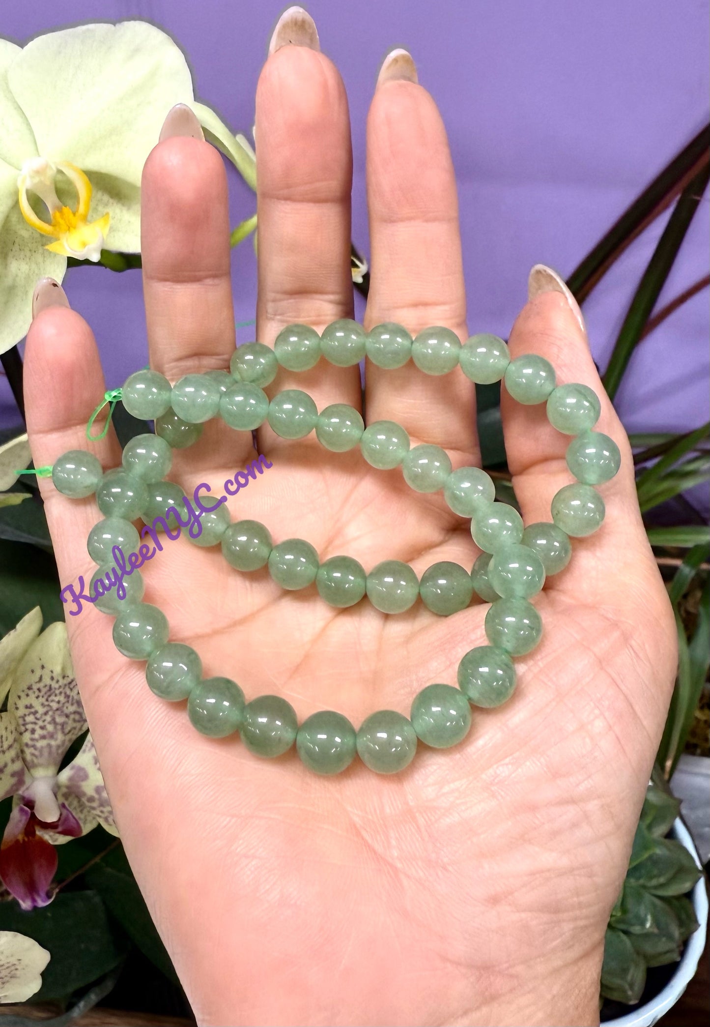 3 strands 8mm Natural Bloodstone Beads