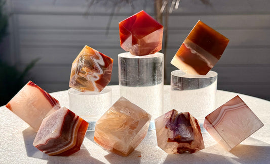 Wholesale Lot 2 lbs Natural Carnelian Cube Crystal Healing Energy