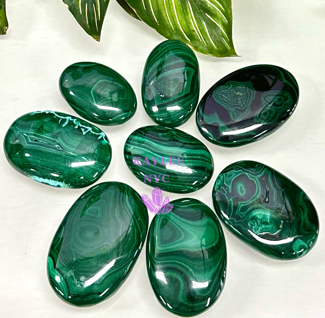 Wholesale Lot 1 lbs Natural Malachite Palm Stones Crystal Natural Energy