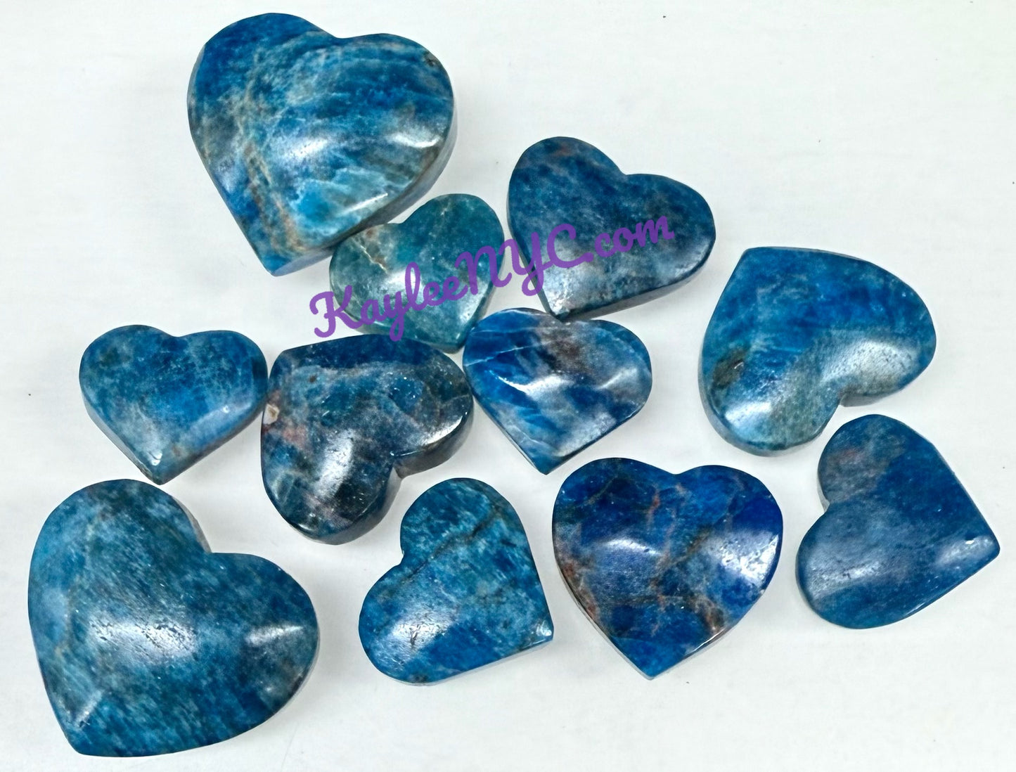 Wholesale 1 lb Lot Natural Apatite Heart Crystal Energy