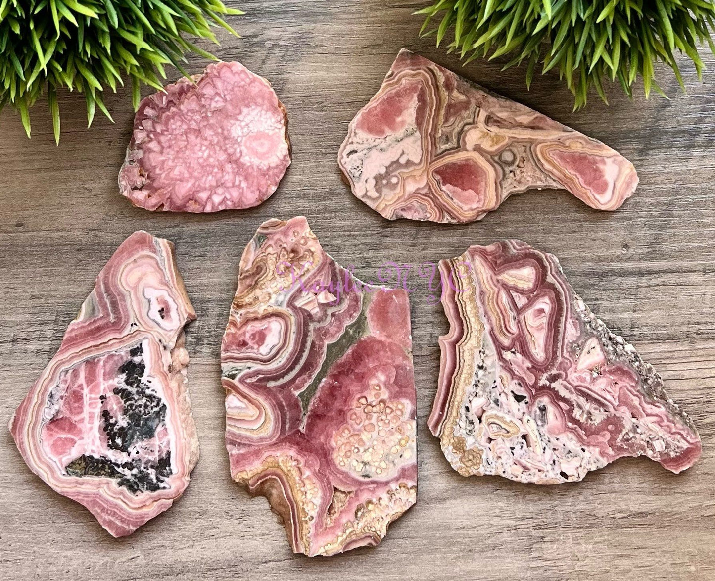 Wholesale Lot 1 lb Natural Rhodochrosite Slabs Crystal Healing Energy