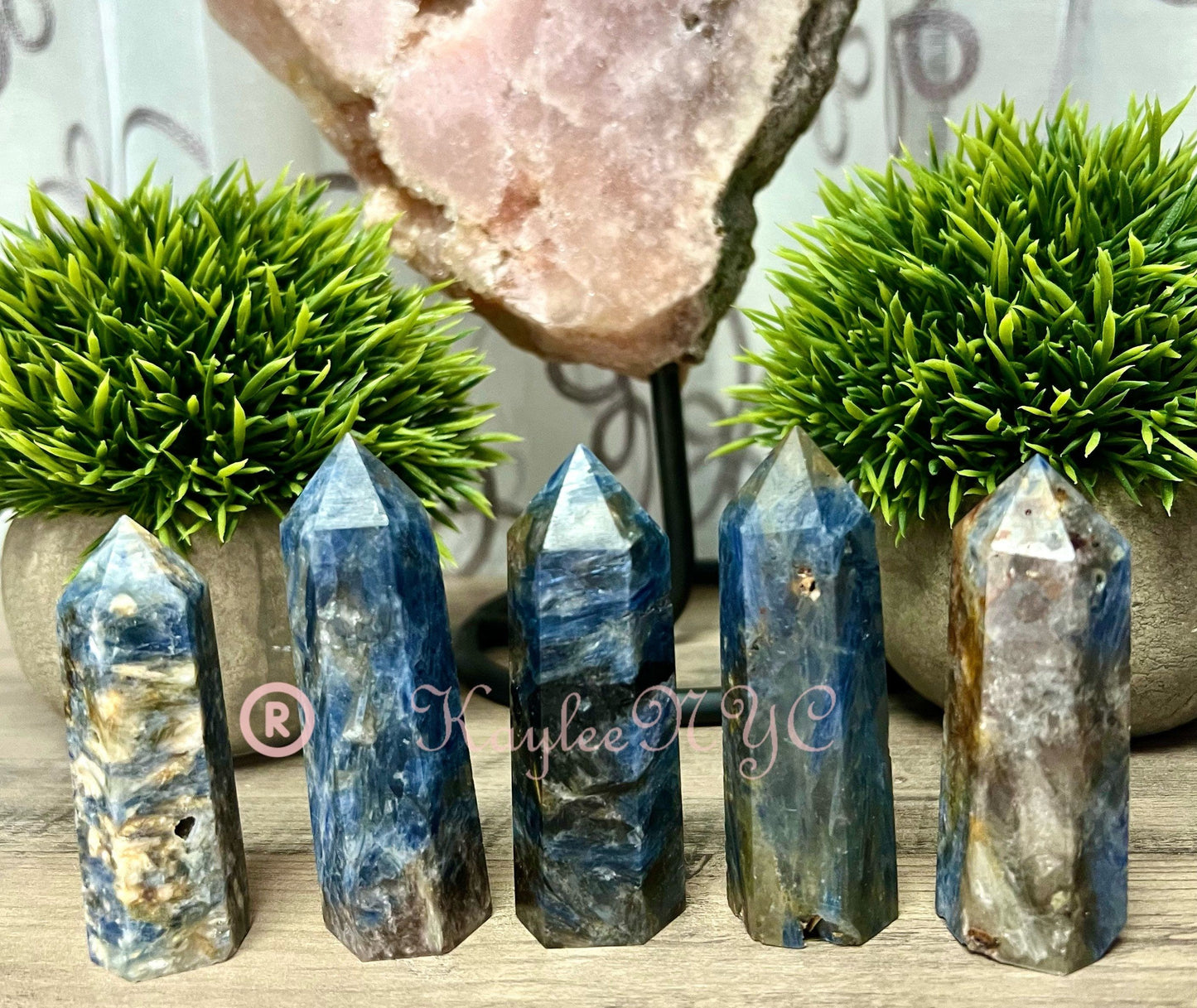 Wholesale Lot 1 lb Natural Blue Kyanite Tower Obelisk Point Wand Crystal Energy Healing