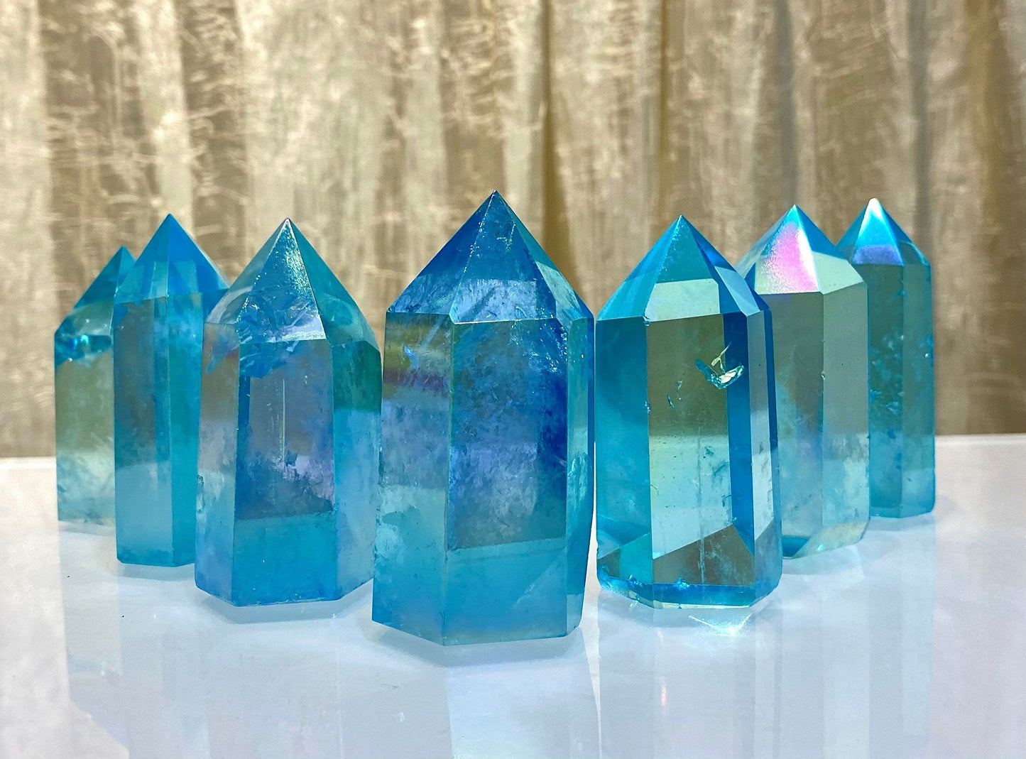 Wholesale Lot 1 lb Angel Aqua Clear Quartz Tower Obelisk Point Wand Crystal Energy Healing