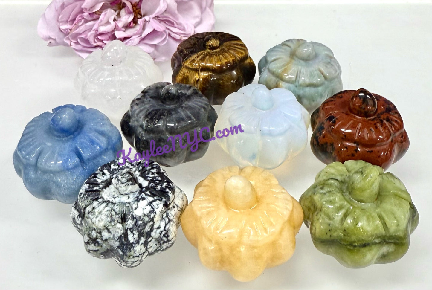 10 PCs 1.3” mix Crystals Pumpkin healing energy