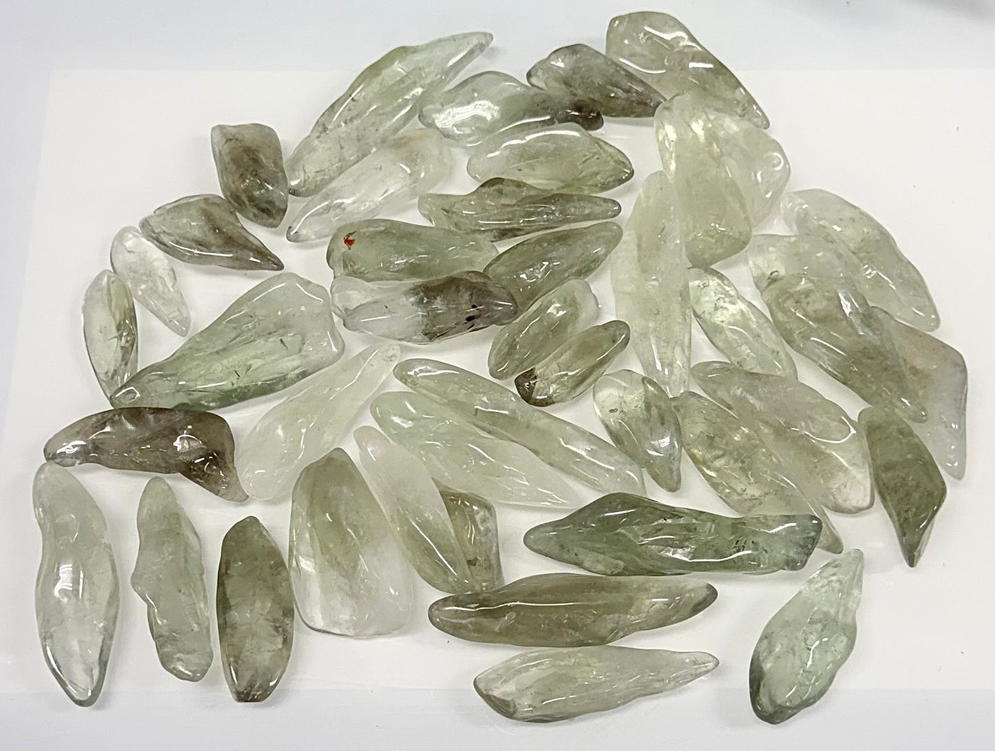 Wholesale Lot 2 lbs Prasiolite Green Amethyst Tumble Healing Energy