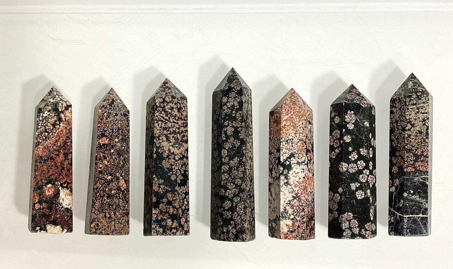 Wholesale Lot 1 Lb Natural Firework Obsidian Obelisk Tower Point Crystal Natural