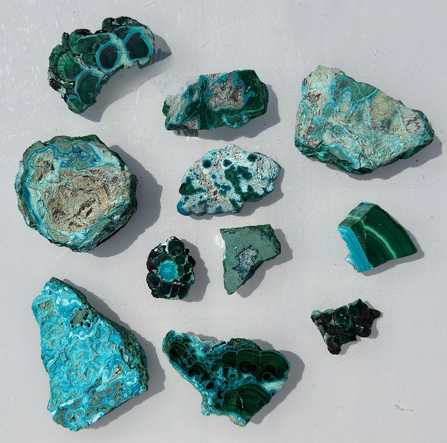 Wholesale 2 lbs Natural Chrysocolla Malachite Slabs Crystal