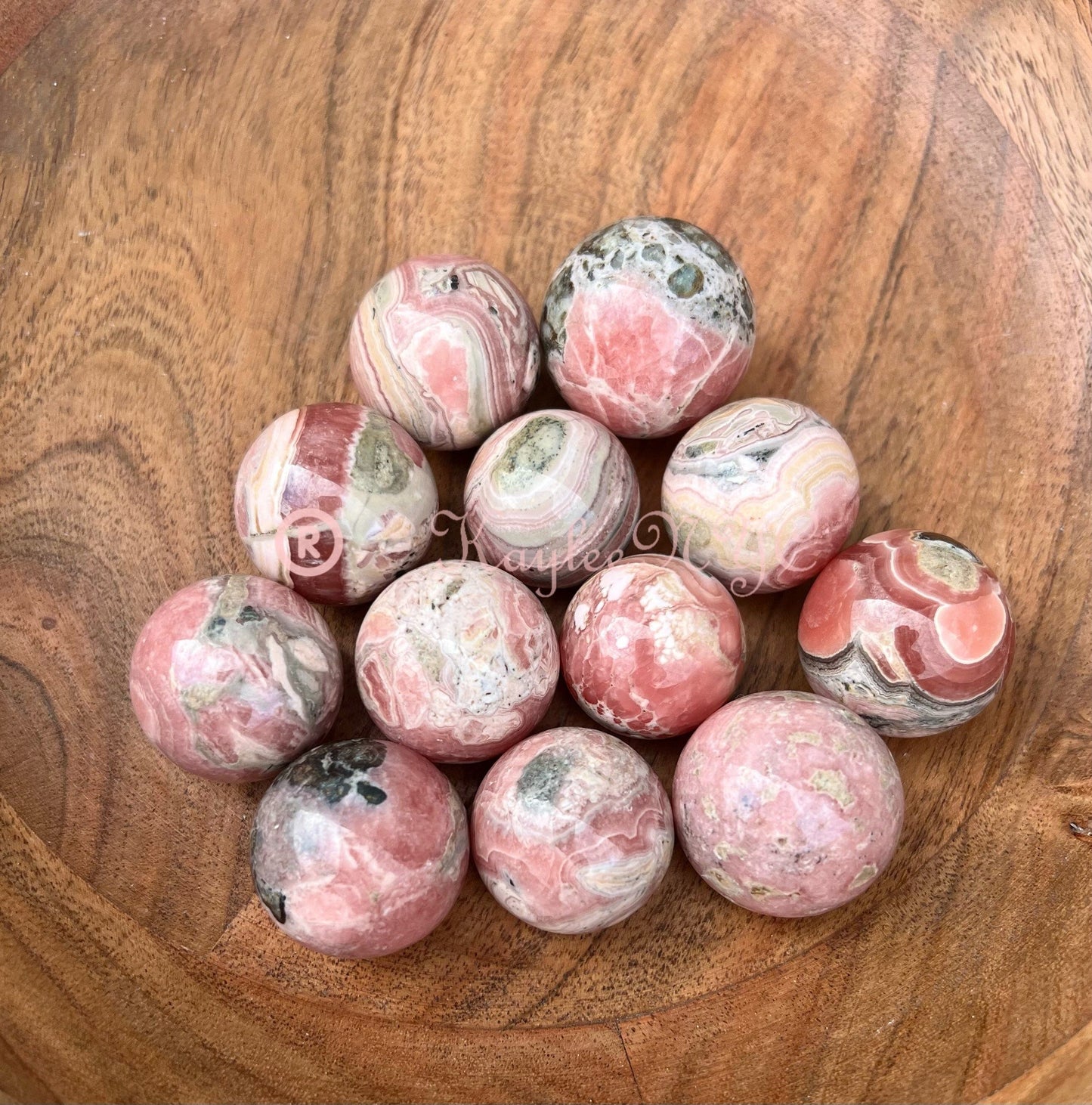 Wholesale Lot 1 lb Natural Rhodochrosite Spheres Crystal Ball Energy Healing