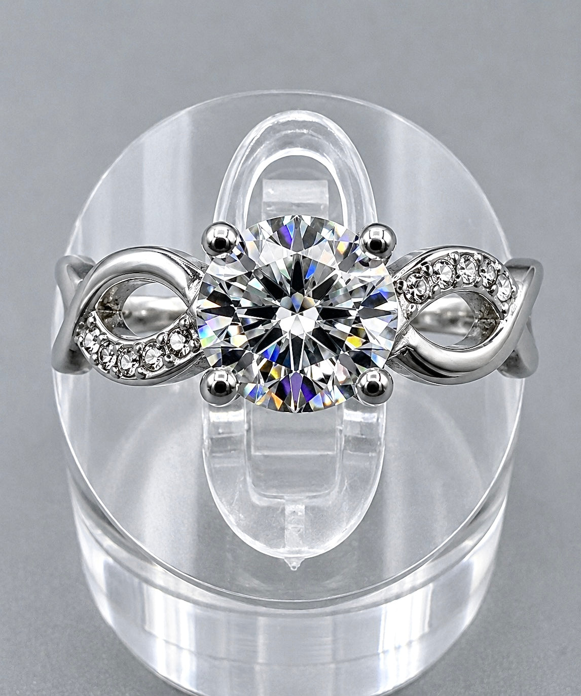 Wholesale Lot 7 Pcs Natural Moissanite Stainless Steel(316) rings
