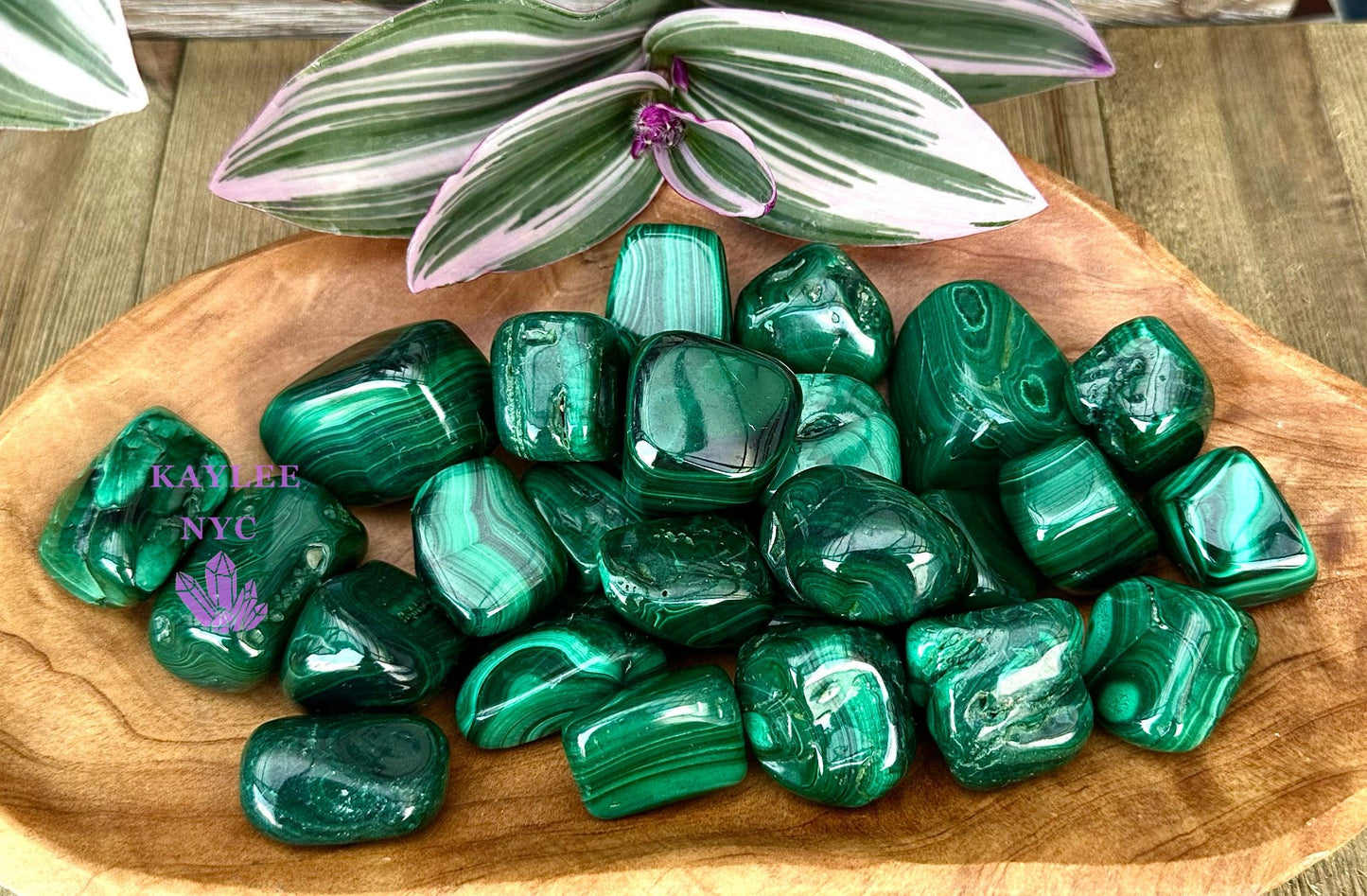 Wholesale Lot 2 Lbs Natural Malachite Tumble Healing Energy Nice Quality