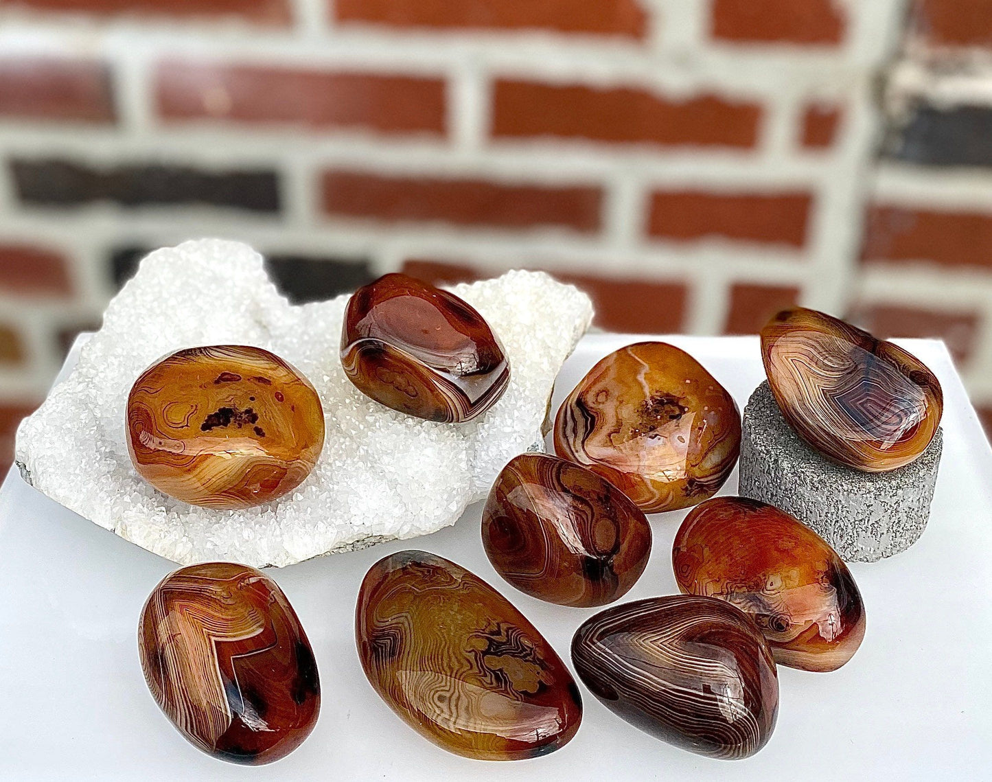 Wholesale 2 Lb Lot Natural Sardonyx Palm Stones Crystal Natural Energy