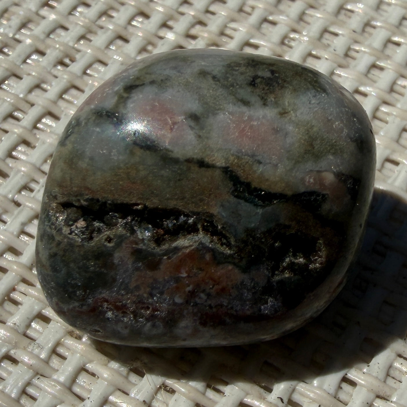 Wholesale Lot – 2 lbs Natural Ocean Jasper Tumbled Crystals – Nice Quality