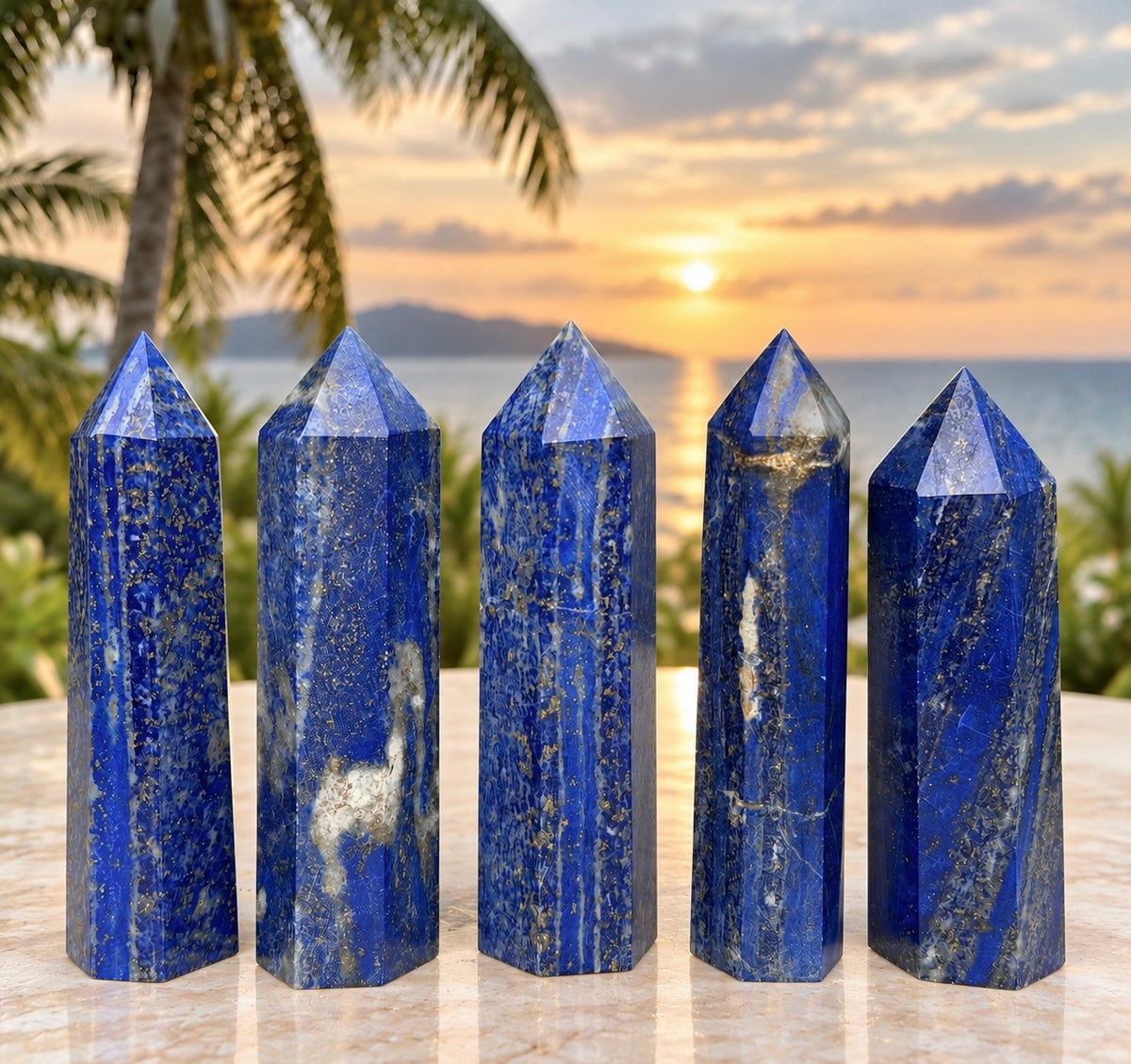 Wholesale Lot 1 Lb Lapis Lazuli Tower Obelisk Point Crystal Natural Energy