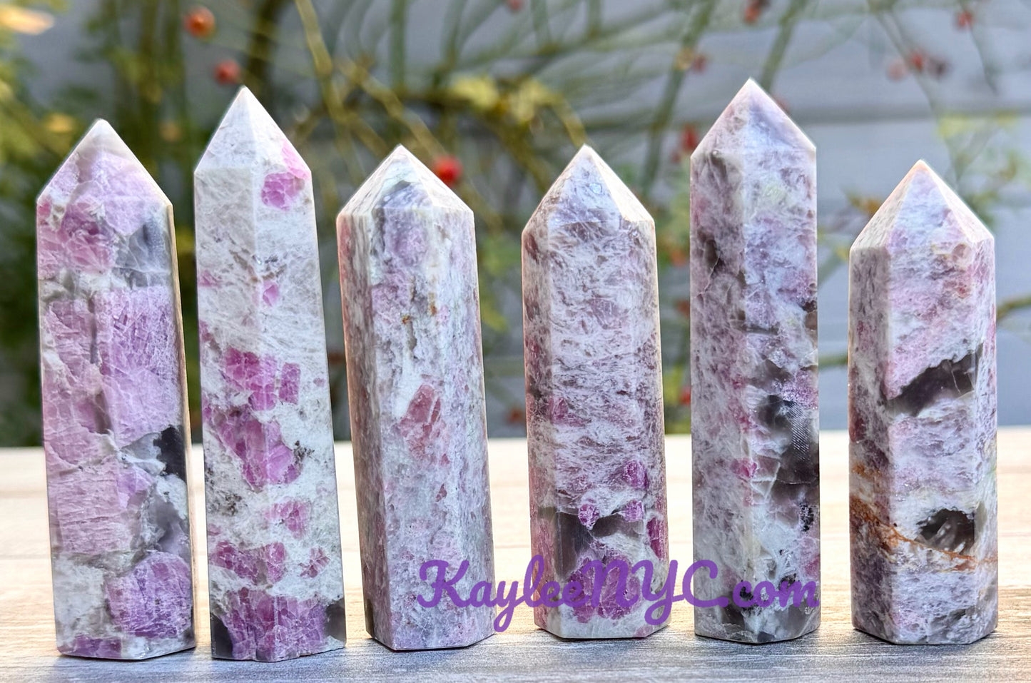 Wholesale Lot 1 lb Natural Pink Tourmaline Unicorn Stone Obelisk Tower Point Crystal Healing Energy