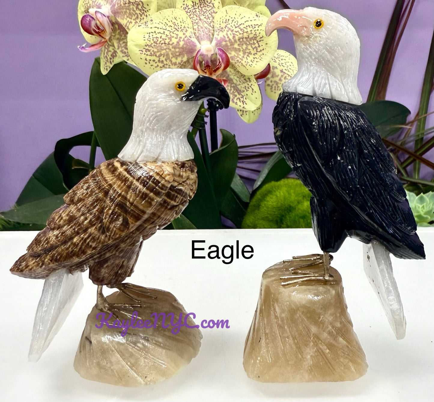 4 PCs Mix Natural Crystal Birds Healing energy
