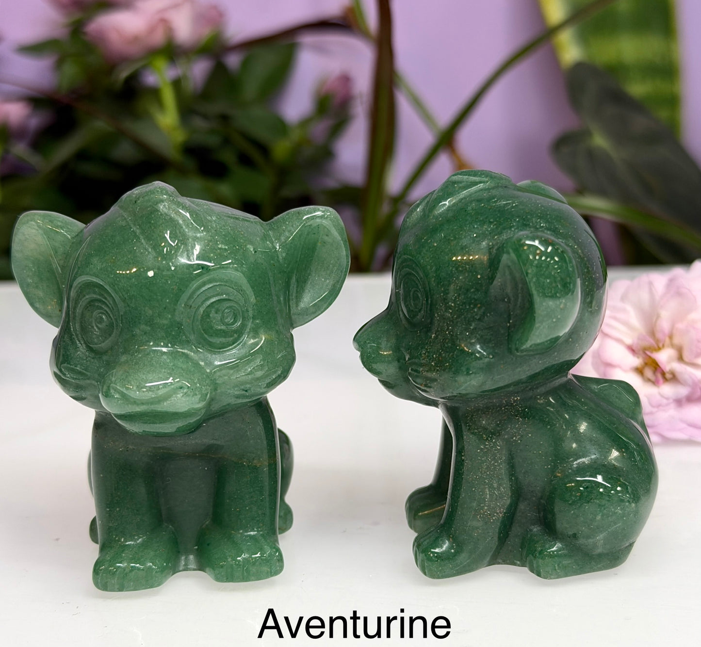 5PCs 6cm Mixed Natural Crystal Lion Cub King Healing Energy