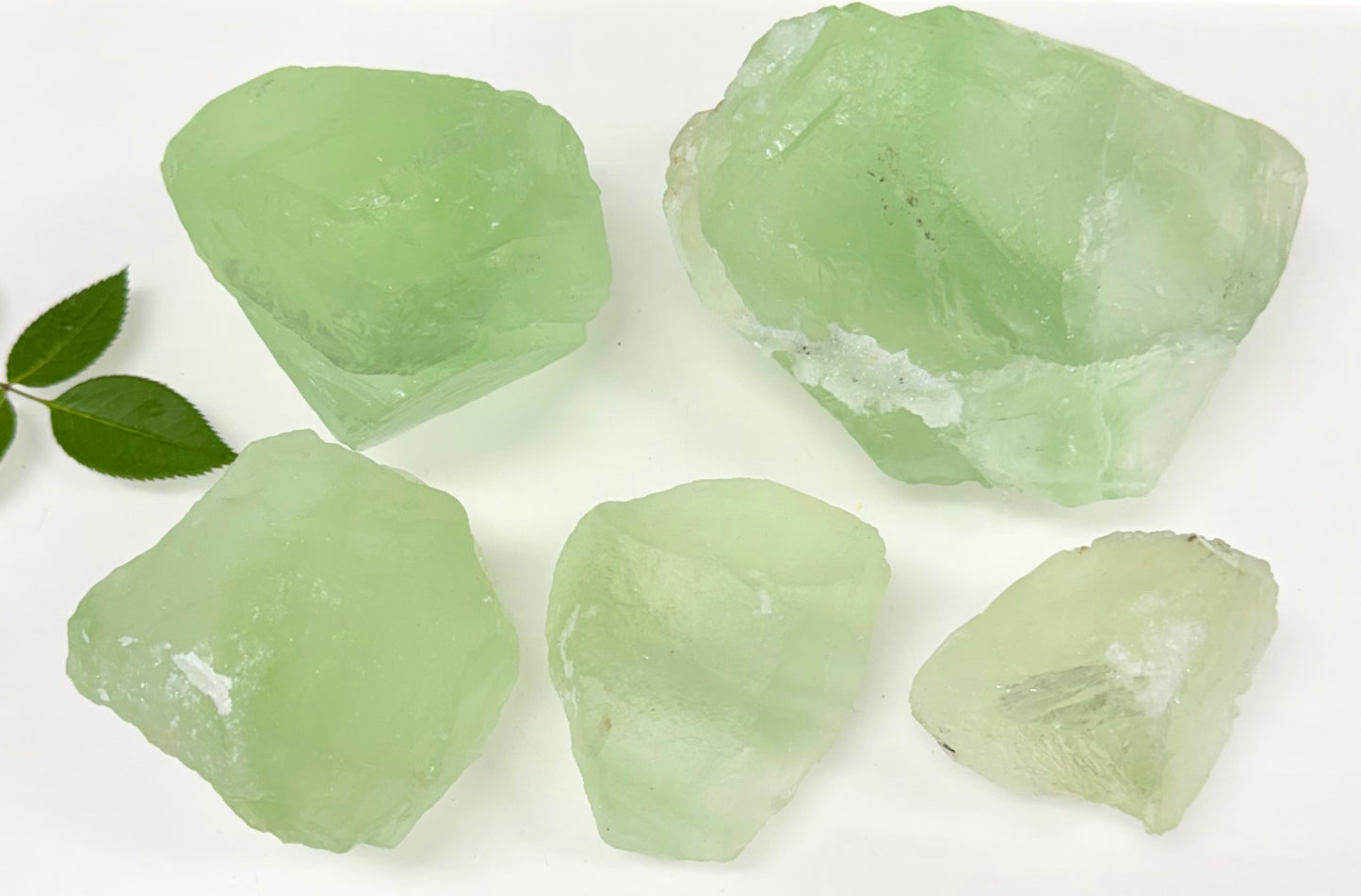 2 lbs Natural Green Fluorite Rough Crystals Healing Energy