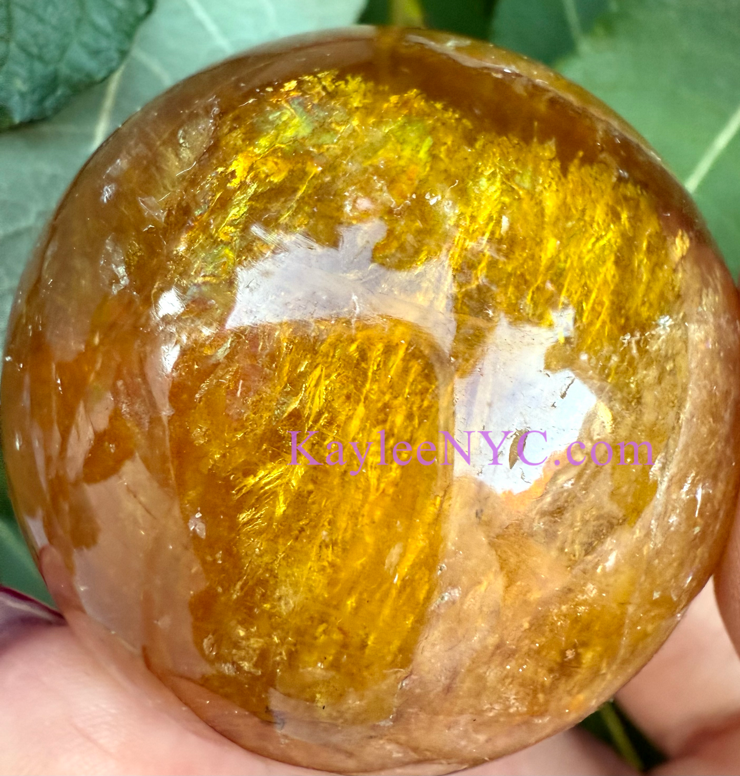 Wholesale Lot 2 Lbs Natural Yellow Fluorite with Mica Spheres Crystal Ball Energy Healing