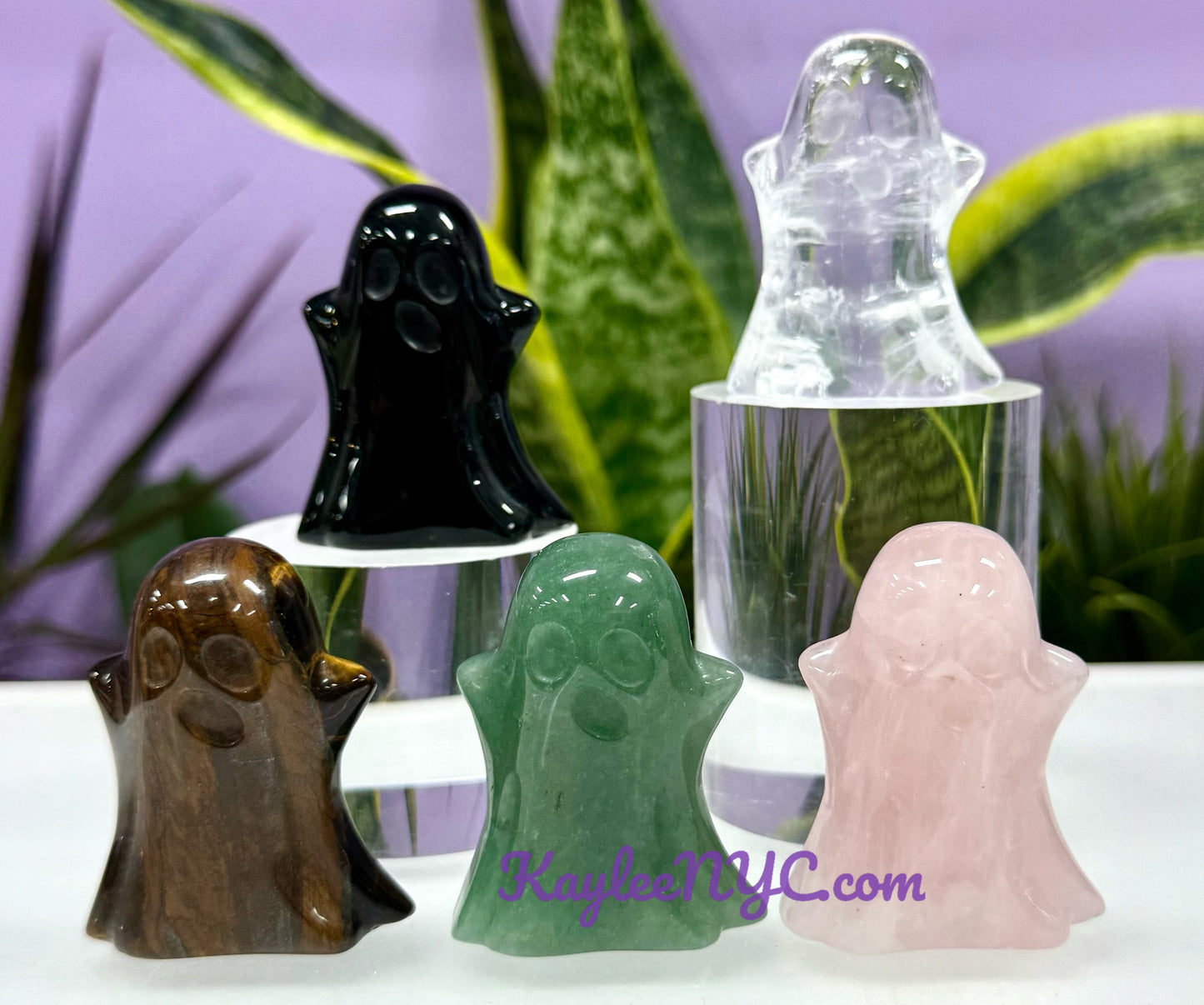 5 PCs 5cm Natural mix Crystals Ghost healing energy