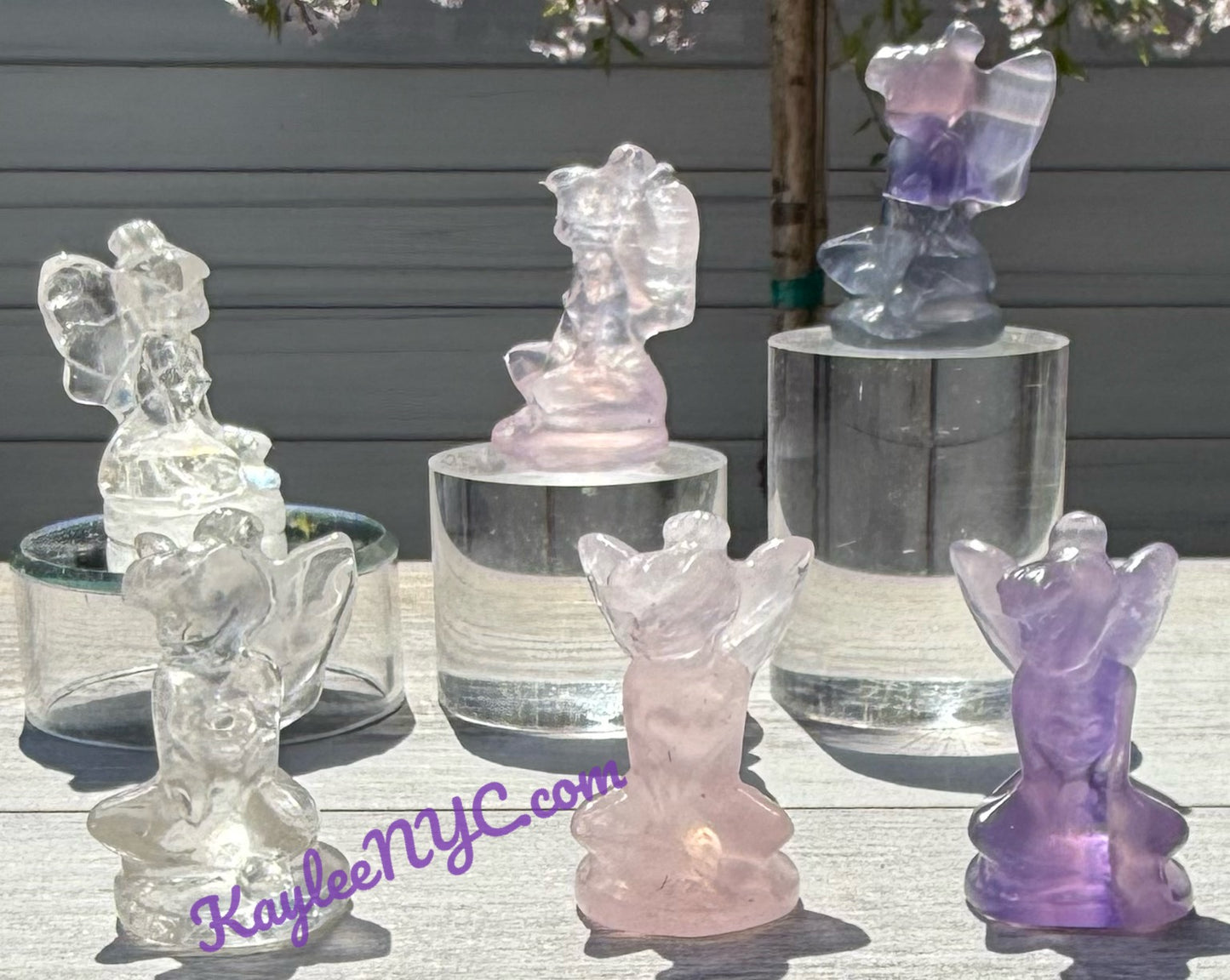 6 PCs 5cm Natural Mix Crystals Fairy healing energy