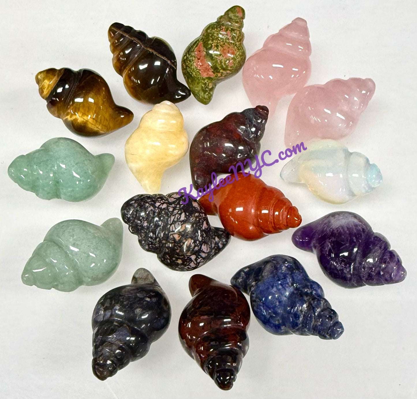16 PCs 30mm Natural Crystals Sea Shell