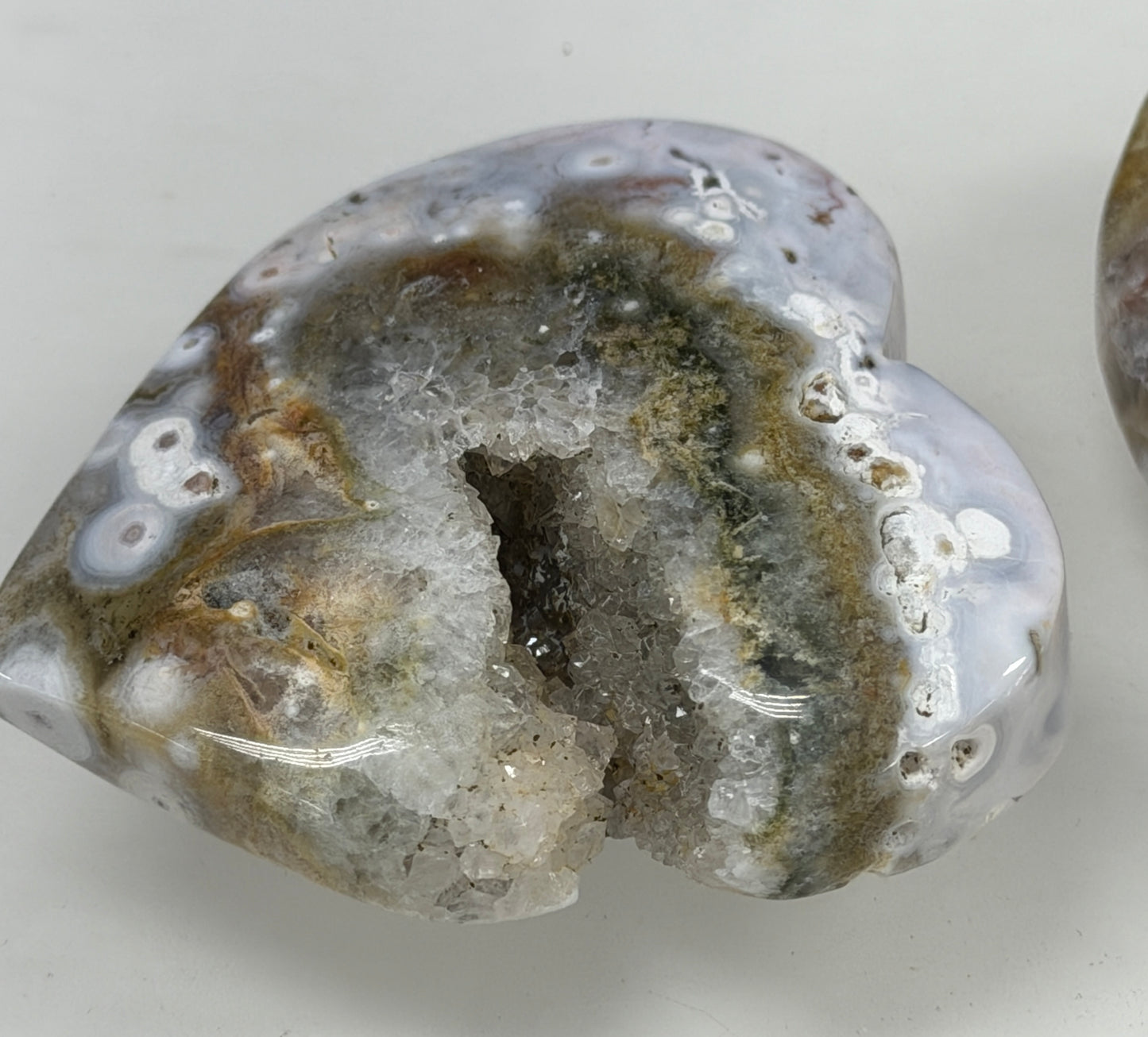 Wholesale 1 lb Lot Natural Ocean Jasper Heart Crystal Energy