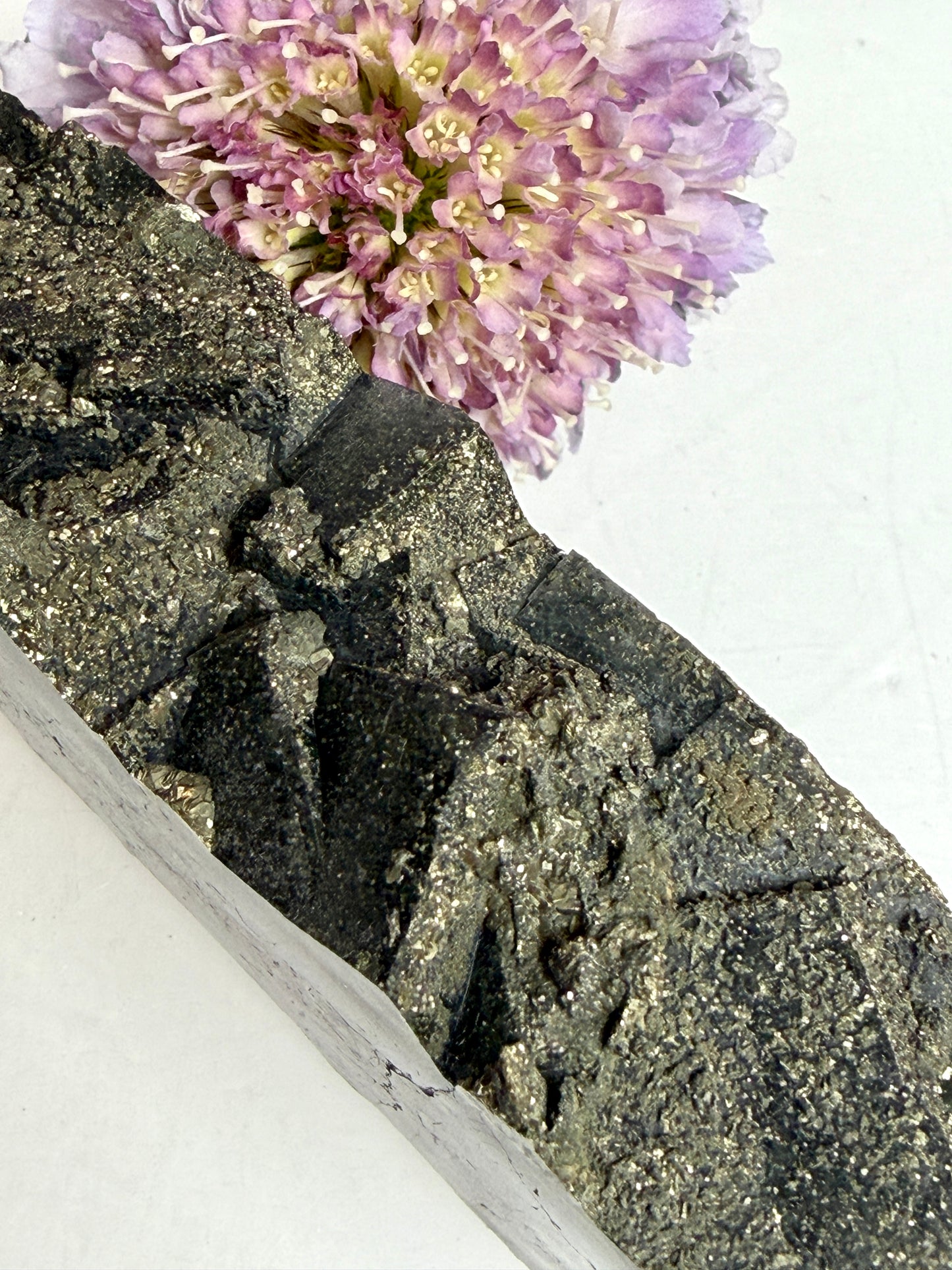 Wholesale 2 lbs Blue Cubic Fluorite with Pyrite Tower Natural Crystal Energy