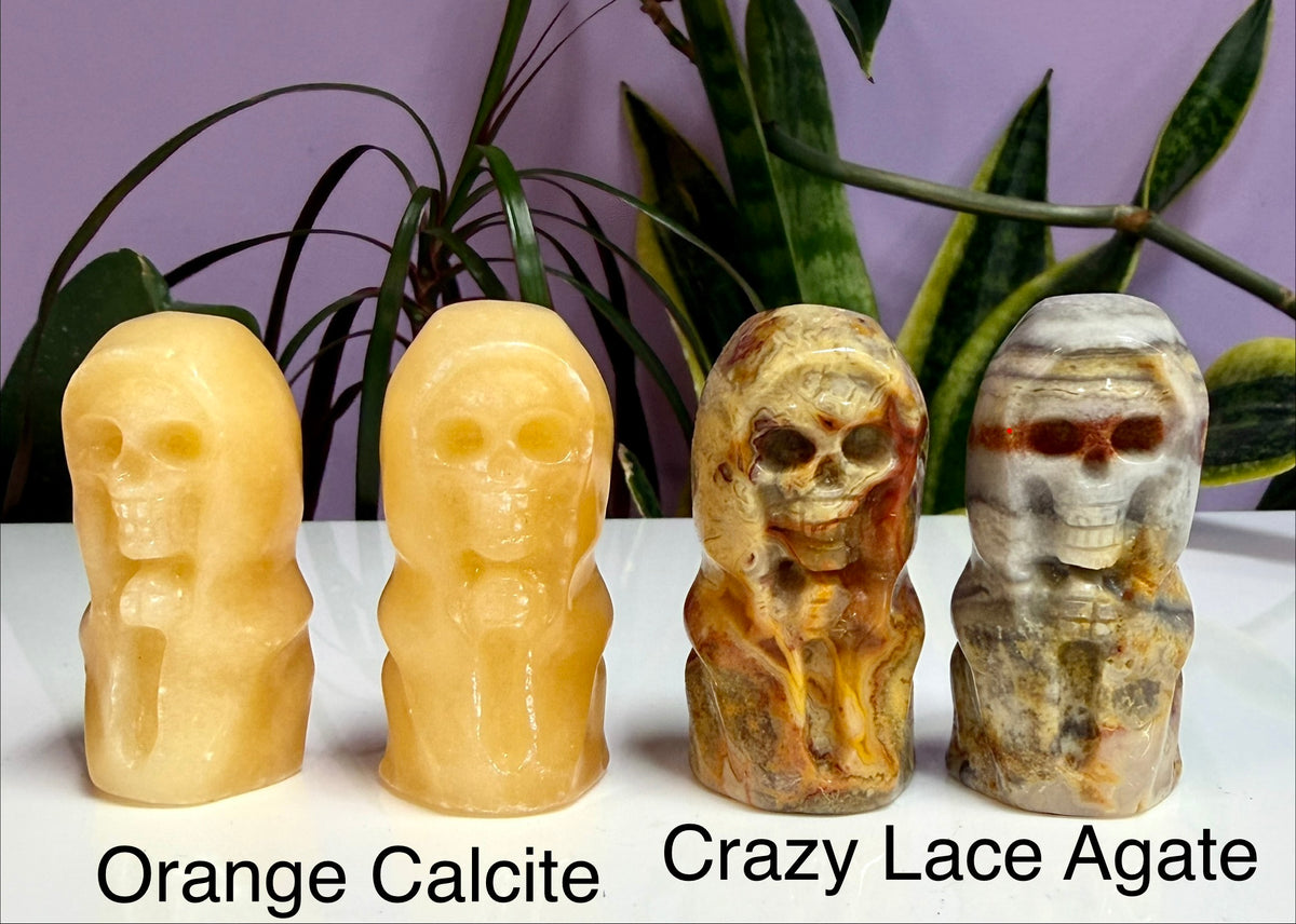 7 PCs 5 cm Mix Crystal Grim Reaper Crystals Healing Energy