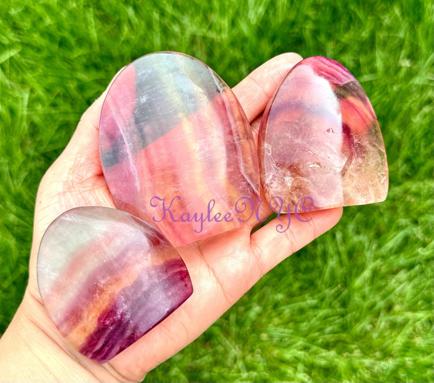 Wholesale Lot 5-6 pcs Natural Rainbow Fluorite Freeform Crystal Healing Energy 2.8-3 lbs