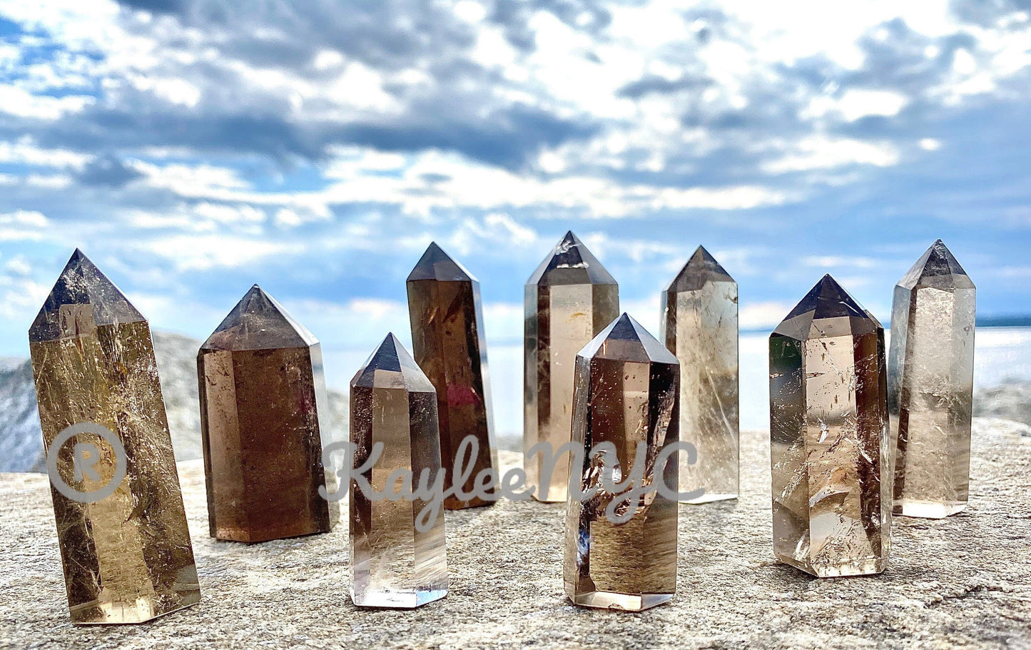 Wholesale Lot 1 Lb Natural Smoky Quartz Obelisk Point Crystal Natural Energy Healing