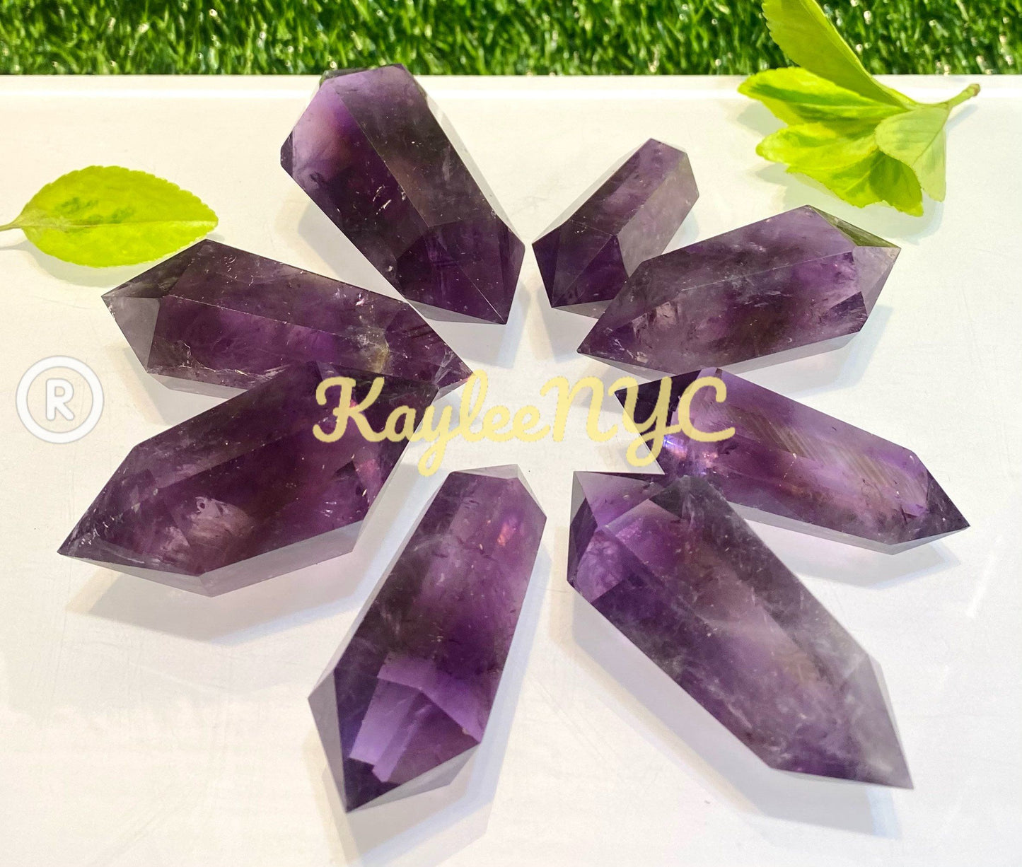 Wholesale Lot 1 lb Natural Amethyst Double Terminated Crystal Energy Healing