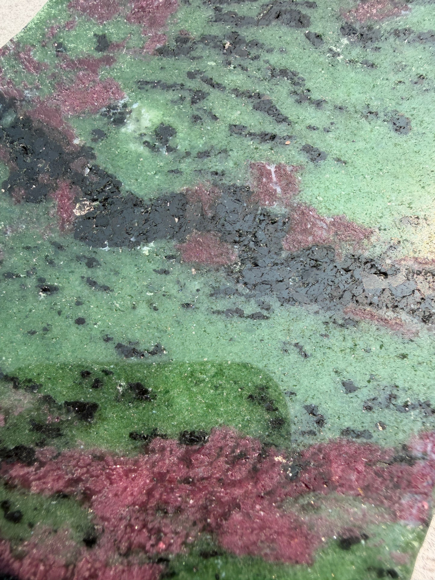 4-5 pcs Natural Ruby Zoisite Slabs Crystals Healing Energy
