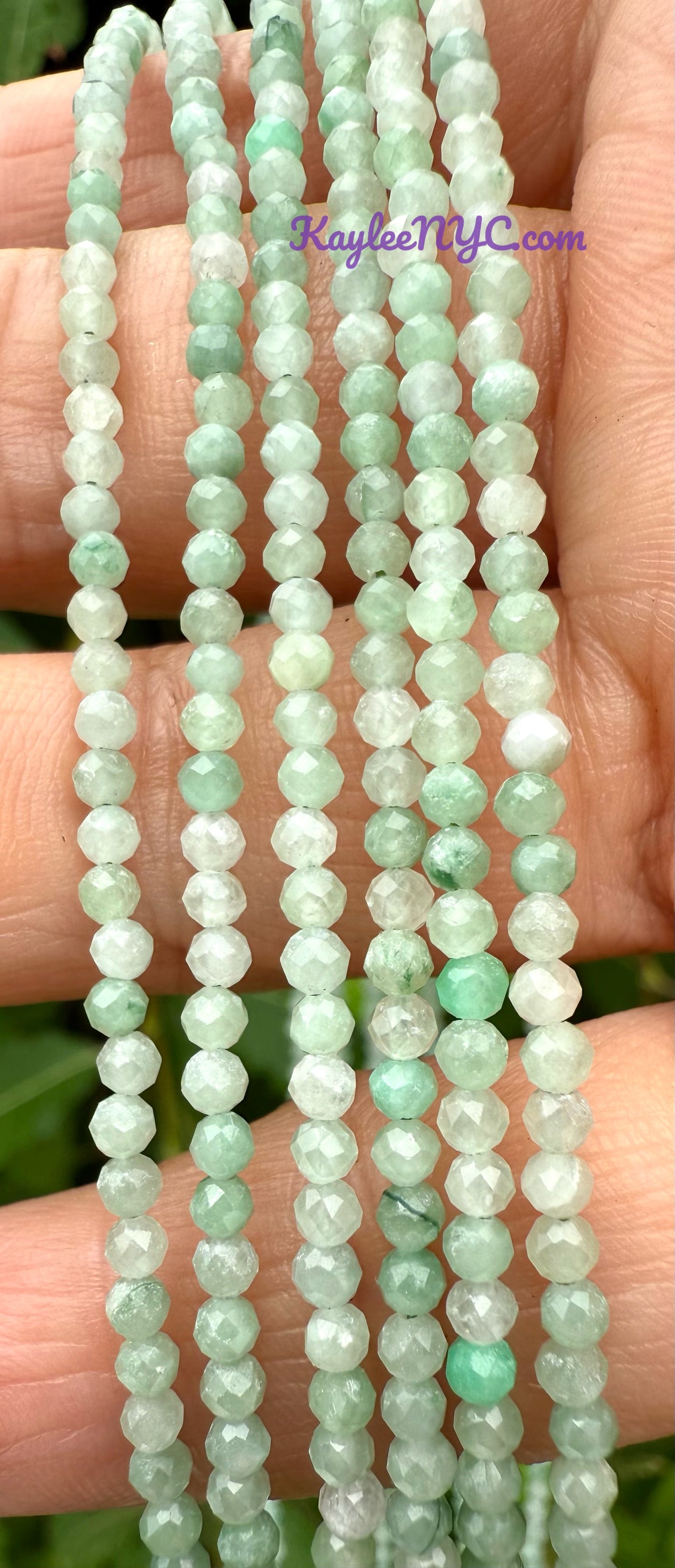6 PCs 2mm Natural Burma Jade Necklaces