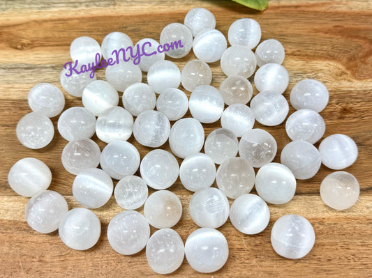 2 lbs Natural Selenite aka Satin Spar Tumble